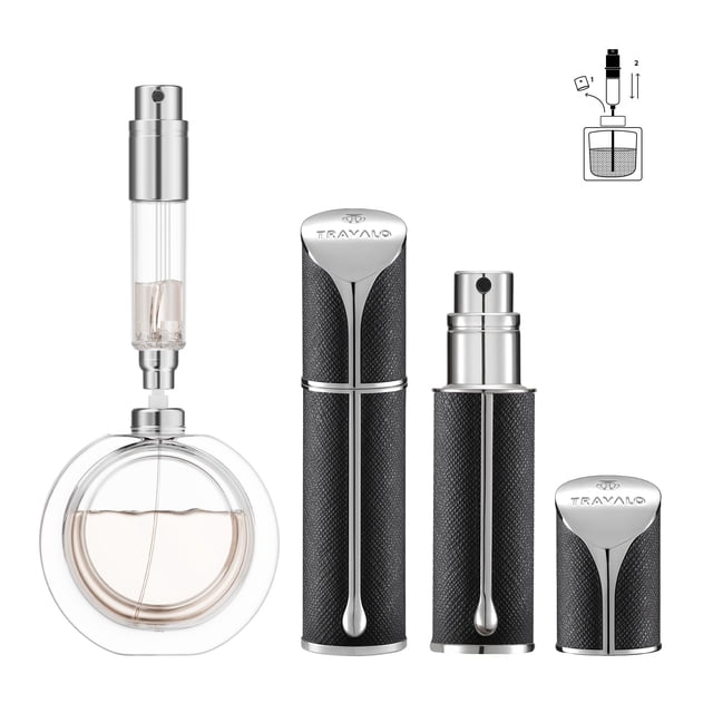 Botella recargable de perfume de viaje Travalo AQUA de 5 ml para mujeres y hombres