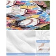 thumbnail image 6 of Baseball Sports, Beach Towels Oversized Super Absorbent, Minimalist Geometric Smear Art Lightweight Bath Towel Quick Dry Sets For Bathroom/Pool/Rv Camping/Beach Play/Gym Room/Picnic 30"x60", 6 of 8