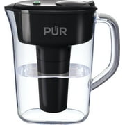 PUR Water Pitcher Filter with Lead Reduction, 7 Cup, PPT711B, Black