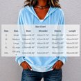 thumbnail image 3 of IUYRTFE Women's Velour Hoodie Drawstring Kangaroo Pocket Long Sleeve Solid Color Casual Pullover Top, 3 of 5
