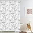 thumbnail image 2 of ITY International - Rideau de Douche en Polyester, 71 x 71 Po, Motif Marbre, 2 of 2