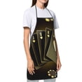 thumbnail image 3 of Bingfone Casino Cards 1 for Tie-up Apron, Unisex Waterproof and Stain-Resistant Bib Apron for Kitchen Garden Painting, 3 of 7