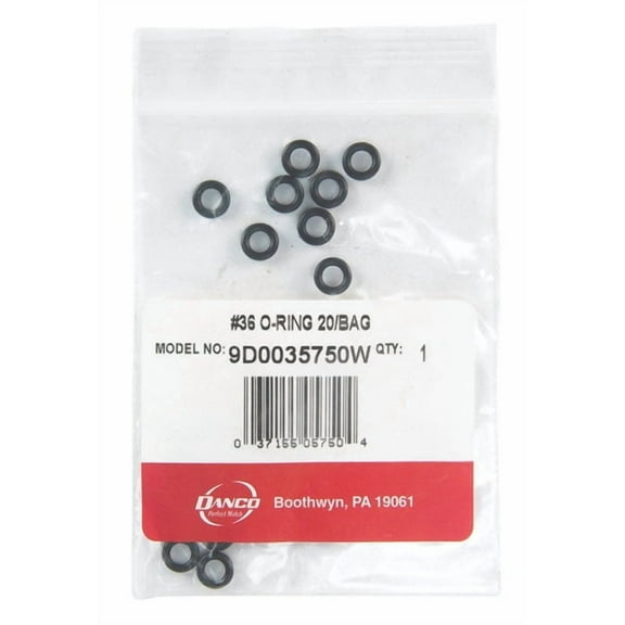 Danco 5/16 in. D X 3/16 in. D #36 Rubber O-Ring 20 pk