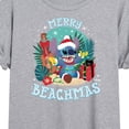 thumbnail image 3 of Lilo & Stitch - Merry Beachmas - Juniors Ideal Flowy Muscle T-Shirt, 3 of 5