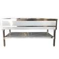 thumbnail image 3 of NSF 59 in. Steamer Four Pan Open Well Gas Propane Steam Table with Undershelf, Warmer 14,000 BTU, 3 of 9