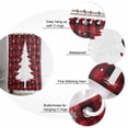 thumbnail image 6 of Merry Christmas Bathroom Shower Curtains with Hooks, Tree Red Buffalo Check Waterproof Fabric Washable Shower Curtain for Home Hotel Bathtub Decor 54x78 Inches, 6 of 7