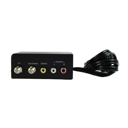 Mini RF Modulator Audio Video RCA Output to F Type Coaxial Signal