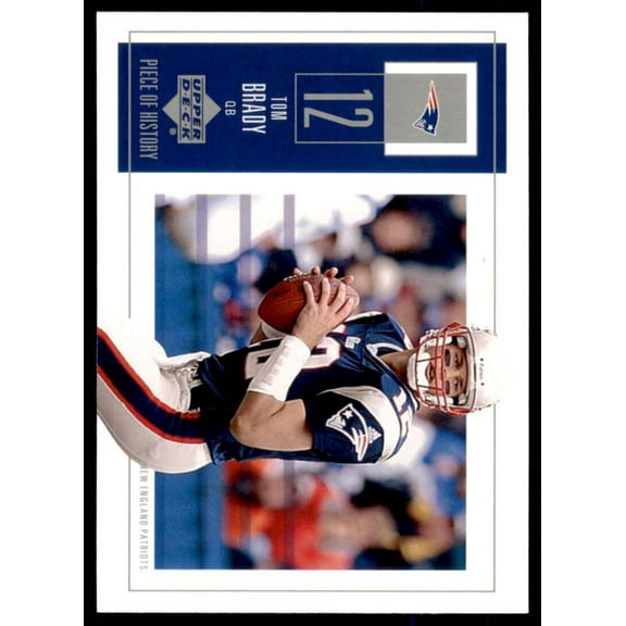 Tom Brady Card 2002 UD Piece of History #58