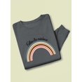 thumbnail image 3 of Follow The Rainbows Retro  Sweatshirt Women -Image by Shutterstock, Female 3X-Large, 3 of 4