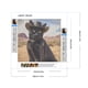 thumbnail image 2 of Pintura de diamante 5D DIY, taladro redondo completo, Kit de gato vaquero del desierto, decoración del hogar, 30x30cm, 2 of 9