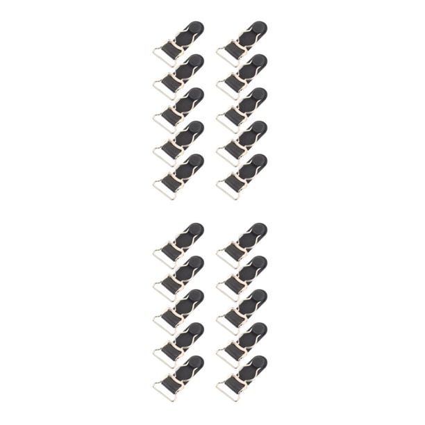 Qarigey 10 Uds. Clips de sujeción de cinturón de liga duraderos antideslizantes para pantalones cortos de liga de pierna para hombres Tipo 1 2piezas