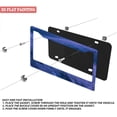 thumbnail image 3 of 1Pack License Plate Frames with Blue Grass Landscape Pattern Includes Screws & Caps Full Accessories Included Size 6.3x12.2inch(16x31cm), 3 of 8