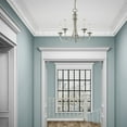 thumbnail image 2 of Livex Lighting Cranford Chandelier in Brushed Nickel, 2 of 12