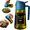 Navy, variant on CXINYI 16 oz Glass Olive Oil Dispenser for Kitchen, 2 in 1 Oil Sprayer Bottle for Cooking, Salad, BBQ and Frying, Black