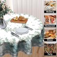 thumbnail image 4 of Blue Pumpkin Tablecloth Round 60 Inch Autumn Harvest Washable Reusable Thanksgiving Table Cover for Kitchen Dining Holiday Tabletop Decor, 4 of 8