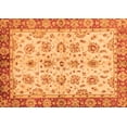 thumbnail image 1 of Ahgly Company Indoor Rectangle Abstract Orange Modern Area Rugs, 4' x 6', 1 of 4