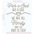 thumbnail image 1 of Pick a Seat Not a Side Wall Vinyl Decals Lettering Sticker Wedding Quote Décor, 15.5 X 18 , Tumbleweed, 1 of 4