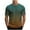 Army Green, variant on T-shirts for Men Gradient Print Sports T-shirt Short Sleeve Round-Neck Casual Blouses Shirts Army Green XXXL Mens Tops