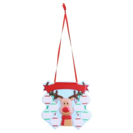 

1Pc Christmas Elk Shaped Pendant DIY Hanging Decoration Festival Supply