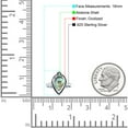 thumbnail image 4 of Petite Dainty Statement Fashion Pear Abalone Ring Band 925 Sterling Silver Size 6, 4 of 5