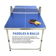thumbnail image 5 of Small Mini Kids Ping Pong Table Tennis  Space Saving & Easy Storage  Includes (2) Regulation Paddles (3-4) Balls and (1) Net. No Assembly Required Start Playing Immediately, 5 of 5