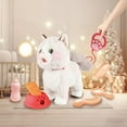 thumbnail image 5 of Animated Robot Cat Plush Toy with Singing & Purring, Moving Tongue & Wagging Tail, Interactive Electric Pet for Play, Realistic Kitten Toy, Birthday Gift for Adults, 5 of 6