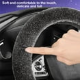 thumbnail image 4 of Tgbvmt Star Car Steering Wheel Cover, Winter Warm Non-Slip Handlebar Cover, Soft Mink-Like Velvet for Comfortable Grip, Fits Most Cars, Ideal for Long Drives and Winter Road Trips, 4 of 6