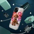 thumbnail image 3 of DistinctInk Tough Case for Apple iPhone 14 (6.1" Screen), Compatible with MagSafe Charging - Valentine's Day Vizsla Puppy, 3 of 6