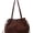 Coffee, variant on Suede Shoulder Bag Vintage Drawstring Medium Handbag Slouchy Purse