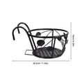 thumbnail image 2 of IDEANATEGRATE Macetero De Hierro Negro Resistente Para Colgar Y Exhibir En O, 2 of 6