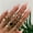 1style, variant on Boho Chic Rhinestone Ring Set: Geometric Drop Alloy Rings, European Style, Fashion Jewelry for Women, Anniversary Gift