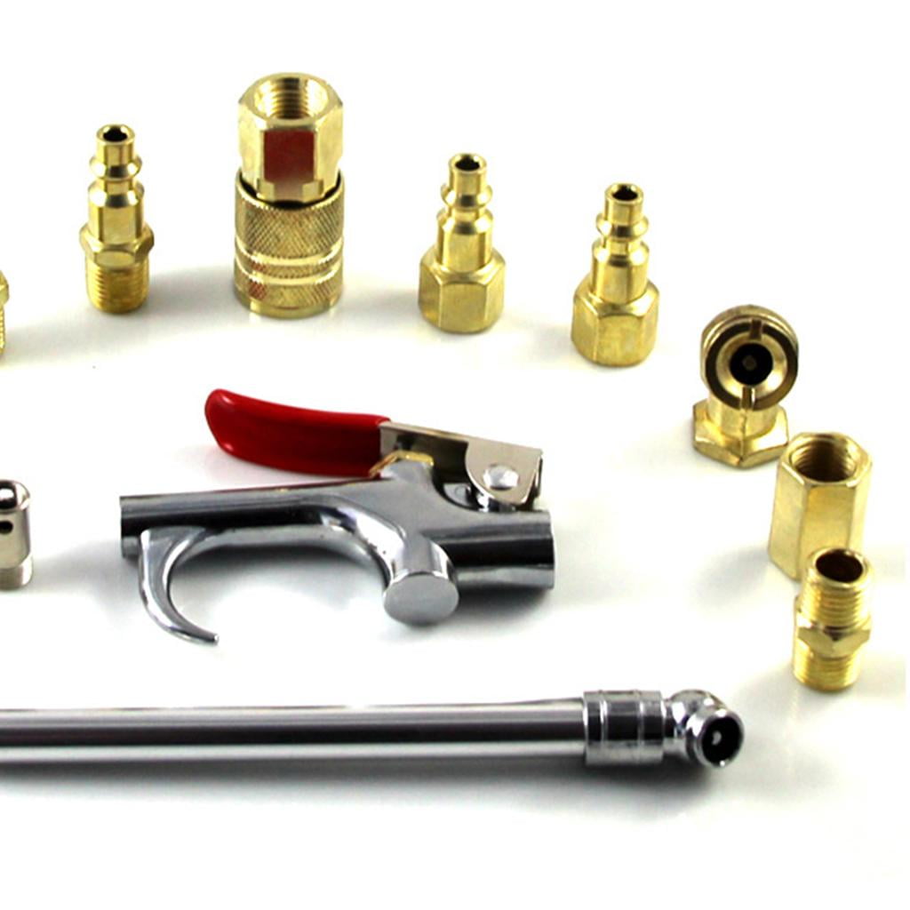 Nishiyuenyi 14pc Air Dust-Gun Blow Compressed Air Duster Nozzle Air Blower Cleaning Tool
