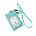 thumbnail image 2 of Bradem Green Pu Leather Neck Lanyard Card Holder Blocking Badge Wallet with Detachable Strap, Id Lanyard, Badge Holder, Neck Wallet, Retractable Lanyard, Card Badge, 2 of 6