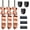 3PK 0.4MM AD5X Nozzle, variant on for Flashforge AD5X Hotend Heating Assembly Kit Includes Heating Wire, thermistor Temperature Sensor , Metal Heating Base+Fixing clamp+4 Fixing Screws. for Flashforge Printer