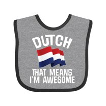Inktastic Dutch Pride Netherlands Flag Boys or Girls Baby Bib