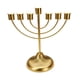 thumbnail image 4 of Candelero judío de mesa, decoración judía, centro de mesa, adornos, candelabro dorado, Menorá para escritorio de gabinete, 4 of 9