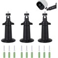 thumbnail image 1 of Soporte de pared para cámara de seguridad ajustable para interior y exterior, compatible con Arlo Blink CCTV, 3 piezas, 1 of 5