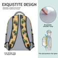 thumbnail image 5 of Monster Cartoon Truck Brown Pattern Backpack for School, Cute School Bag with Adjustable Shoulder Straps and Padded Back, 15.3"x11"x6.7", 5 of 5
