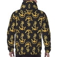 thumbnail image 5 of Hoodies for Men - golden anchor rope black cool Long Sleeve Comfrt Men'S Fashion Hoodies & Sweatshirts, Sweatshirts for Men Hoodies Pullover Clothing Clothes with Pouch, 5 of 7