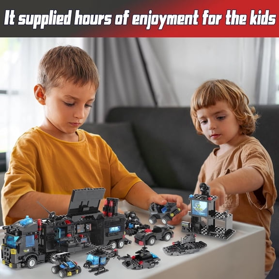 SWAT City Police Building Set - 25 Different Models for Kids 6 