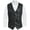 Black, variant on Men's 5 Button Faux Leather Vest