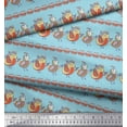 thumbnail image 3 of Soimoi Poly Georgette Fabric Circle & Bird Kids Printed Craft Fabric by The Yard 52 Inch Wide, 3 of 3