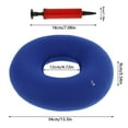 thumbnail image 4 of Inflatable Donut Ring Cushion with Pump & Travel Bag - Orthopaedic Pillow Seat for Coccyx, Haemorrhoids, Tailbone Pain, Prostate & Sores - for Home, Car, Office, 4 of 11