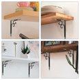 thumbnail image 3 of Hytrove 2Pcs Multifunctional Black Metal Shelf Brackets for Home Office Garage Wall Mounting, 3 of 8