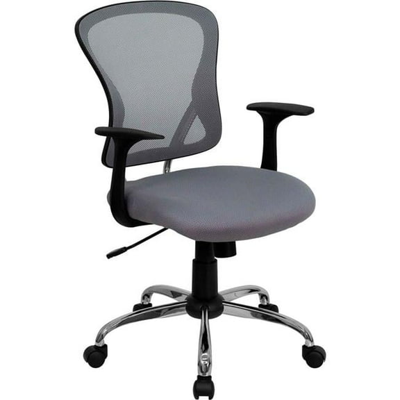 Flash Furniture Mesh & Mid-Back Swivel Task Office Chair - Gray
