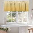 thumbnail image 4 of Ombre Kitchen Valances for Windows Gradient Mustard Yellow Farmhouse Rod Pocket Curtain Valances for Living Room Bedroom Cafe Window Treatment, 1 Panel, 54x18 Inch, 4 of 7