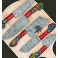 thumbnail image 1 of Damascus Steel Hand Forged Chef Knife Set, 5-Piece Kitchen Knife Set, BBQ Chef Knife Set, Custom Handmade Chef Knife Set, 1 of 1