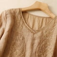 thumbnail image 4 of Pisexur Hauts pour Femmes T-Shirts Décontractés à Manches Courtes à Col Rond d'Été Amples Blouse, 4 of 9