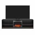 thumbnail image 6 of Mainstays Fireplace TV Stand, for TVs up to 75", Black Oak, 6 of 12