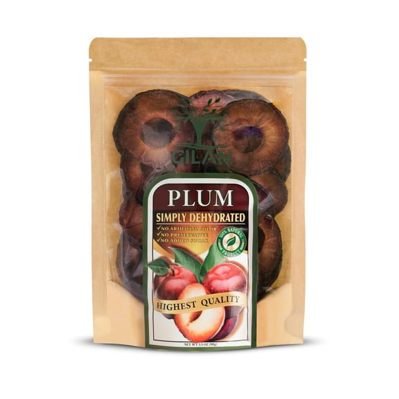 Gilan Dried Plum Slices, Unsweetened, All Natural, 3.5 oz